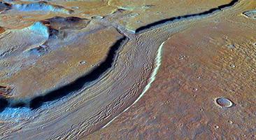Mars express canal reull vallis s