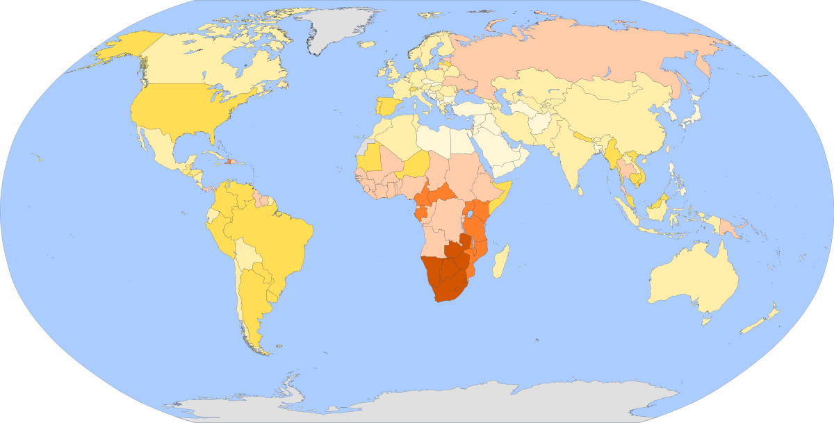 1200px prevalencia del vih a nivel mundial 2008 svg