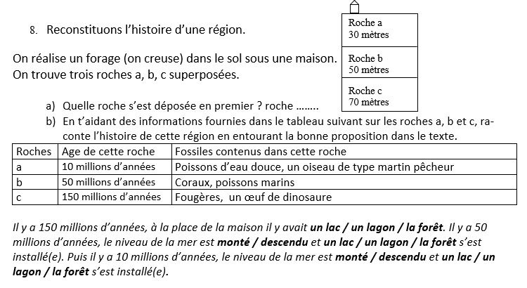 Fin activite fossiles histoire 1